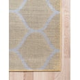 thumbnail image 7 of Unique Loom Trellis Frieze Collection Area Rug - Rounded (4' Square Yellow/Ivory), 7 of 7