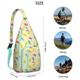 thumbnail image 4 of Foodie Sling Backpack – Delicious Dessert & Candy Pattern Shoulder Bag, Fashionable Lightweight Daypack for Work & School, 4 of 4