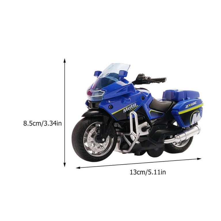 Pull Back Motorcycle Toys Tiny Gift with Music Lighting Race Motorcycles Toy for Boys Kids Age 3 4 5 6 7 8 Year Old