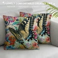 thumbnail image 3 of Jiayy  Throw Pillow Covers Vintage Bird Butterfly Dragonfly Rose Design Square Pillowcase for Home Decor Sofa Car Bedroom Pillow case, 3 of 5