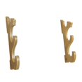 thumbnail image 4 of Soporte de pared para espadas de 3 niveles, base decorativa para katana. Color de la madera, 4 of 9