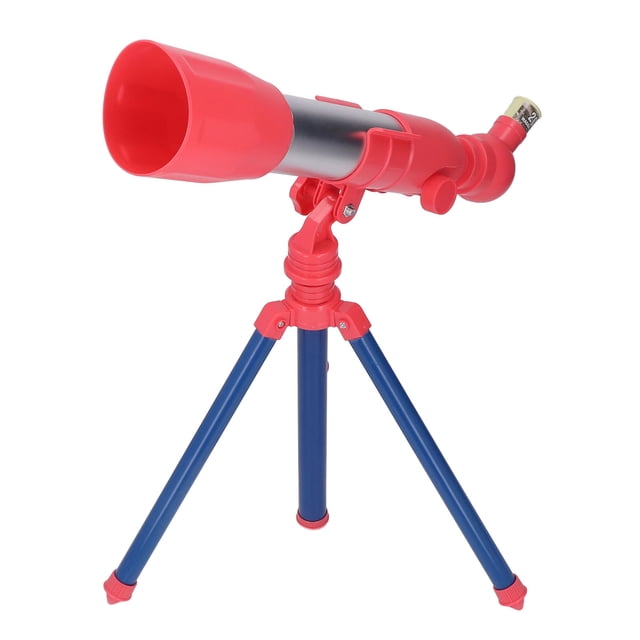 Kids Telescope, DIY Making 3 Different Magnifications Child Telescope For Gift A18 Red