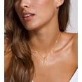 thumbnail image 2 of Gold Necklace for Women Trendy, Dainty Gold Bow Necklace 14K Gold Plated Necklace Cute Bow Pendant Necklace Simple CZ Bead Bow Chain Choker Necklaces for Women Gold Jewelry Christmas Gifts, 2 of 11