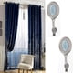 thumbnail image 2 of cortinas de ventana de 2 piezas, cortinas, borlas de , perchas de retención, dorado Sunnimix Gancho de lazo de la cortina, 2 of 8