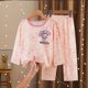 thumbnail image 1 of Pijama Kawaii Sanrio My Melody Kuromi Cinnamoroll para niños, ropa de dormir informal de algodón, cárdigan fino de dibujos animados, Y2k, manga larga, 1 of 4