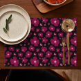 thumbnail image 5 of Pioneer Flower Floral Print Pattern Summer Placemats Table Placemats Set Of 4-Linen Kitchen Washable Placemats Table Mats 12x18 Inch Non-Slip Heat Resistant, 5 of 6