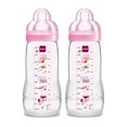 thumbnail image 1 of MAM Easy Active Bottle 2x11oz Bottles, Pink, 1 of 6