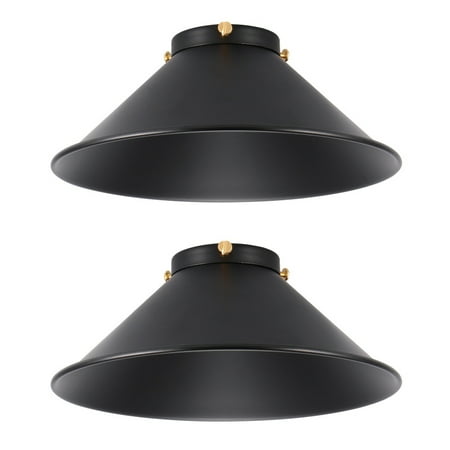 

wrea 2pcs Retro Ceiling Lamp Shades Vintage Lampshades Classic Light Chimney For Bedroom Study Room Corridor E27 Light Holder