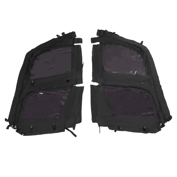 KOJEM Soft Door Compatible with Kawasaki Mule Pro FXT Plastic Black