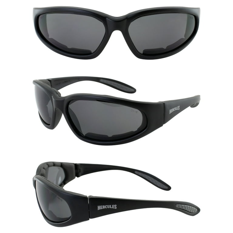 Global Vision Hercules Nylon Padded Sunglasses Black Frame Smoke Lens Walmart
