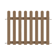 Yardlink Cedar Wood Fence Panel, 34 inch H x 47 inch W