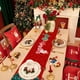 thumbnail image 5 of Mantel navideño de 183 x 33 cm, bandera navideña impermeable, decoración para mesa de centro, mantel largo, suministros de decoración navideña., 5 of 6