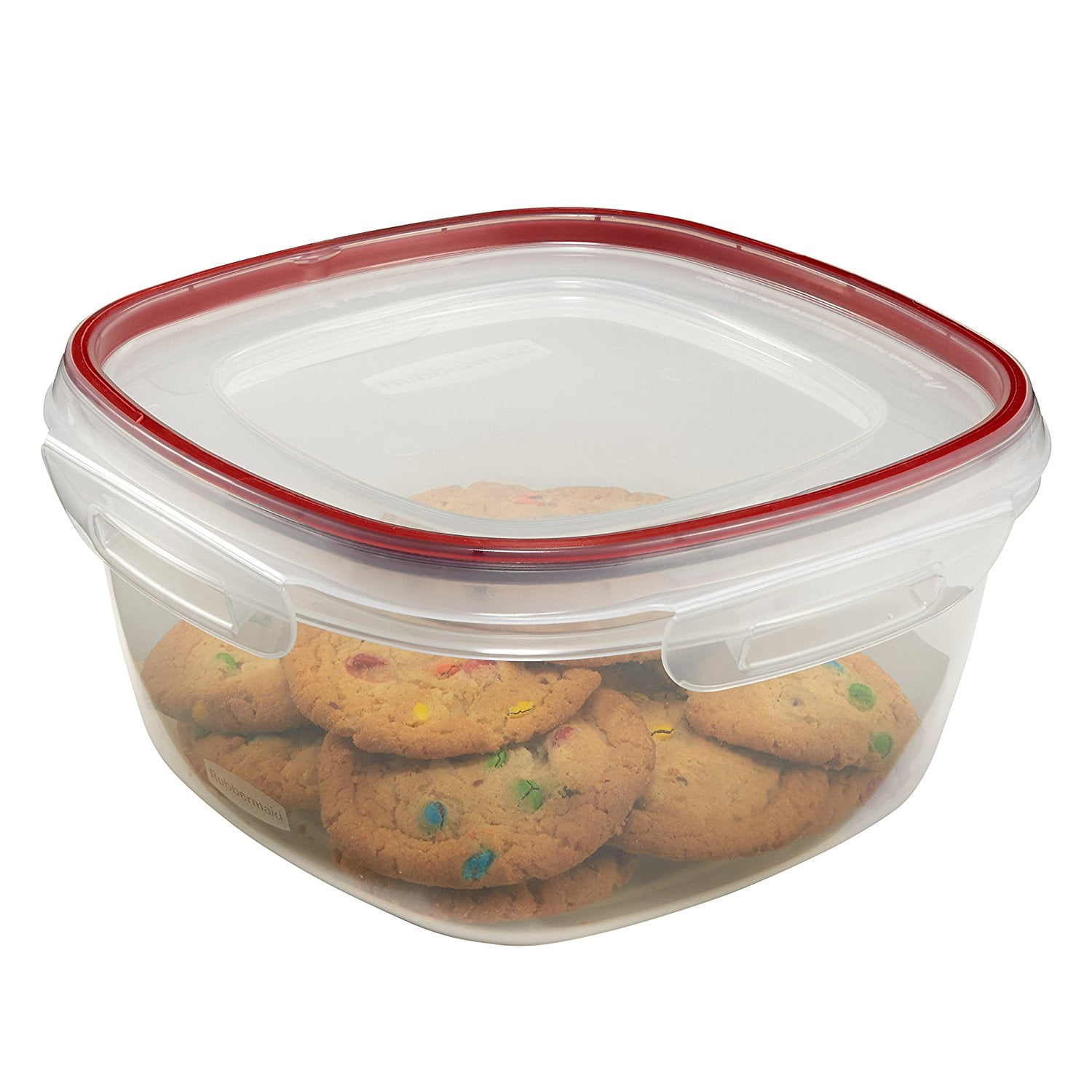 Rubbermaid Lock Its 14 Cup Square Food Storage Container With Lid (Pack