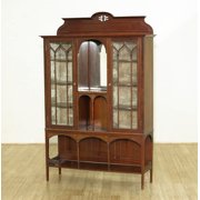Black bookcase with glass doors Black bookcase with glass doors