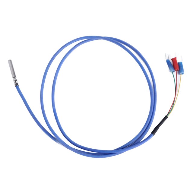 RTD Sensor, Silver Plated PTFE Wire High Accuracy Strong Anti Interference 1m Cable PT100 Temp Sensor Probe Y Wiring Terminal Heat Resistant for Pools