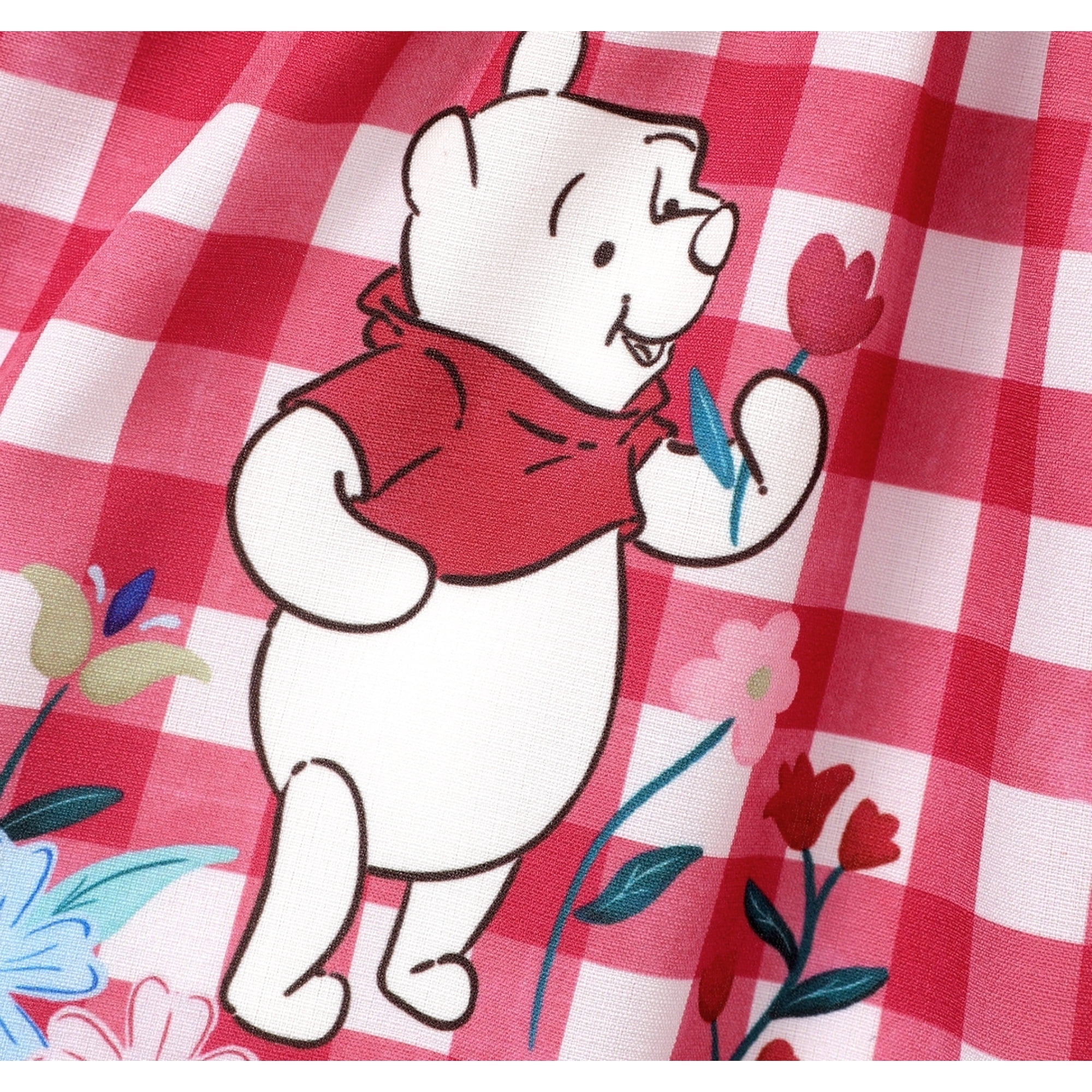 Disney Winnie the Pooh Baby Girls Dresses Graphic Sleeveless Denim Outfits Clothes for Little Girl Sizes 3M-5T Blue