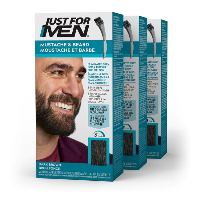 Just For Men Moustache Et Barbe Brun Foncé