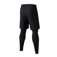 thumbnail image 3 of Pantalones deportivos 2 en 1 para hombre, pantalones para correr, elásticos, de secado rápido, con bolsillos para deportes al aire libre, color negro, XXL, 3 of 14