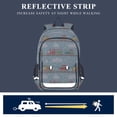 thumbnail image 5 of FORMRS Unisex School Backpack 17" Student Travel Bag with Laptop Compartment, Red Trains Pattern, 5 of 7