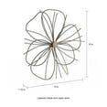 thumbnail image 3 of Lavish Home Silver Contemporary Metallic Wire Layer Hanging Flower Sculpture Accent Art, 3 of 7