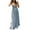 Blue, variant on Fesfesfes Women Gowns Sexy V-Neck Fashion Hollow Out Backless Sling Solid Slim Long Dress Plus Size $10