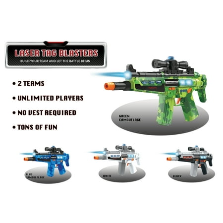 Kidtastic Laser Tag Gun Blasters – Mega 4 Pack Toy Laser Tag Guns – Infrared Sensor, NO Laser Beam, No Vest Required – Best Gift for Kids Age 6 and Up – Fun for Adults