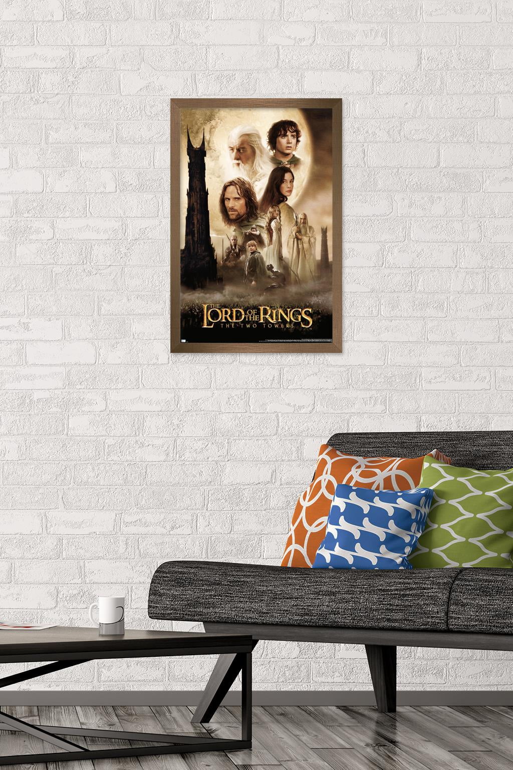The Lord of the Rings: The Two Towers - One Sheet Wall Poster, 14.725" x 22.375" Framed