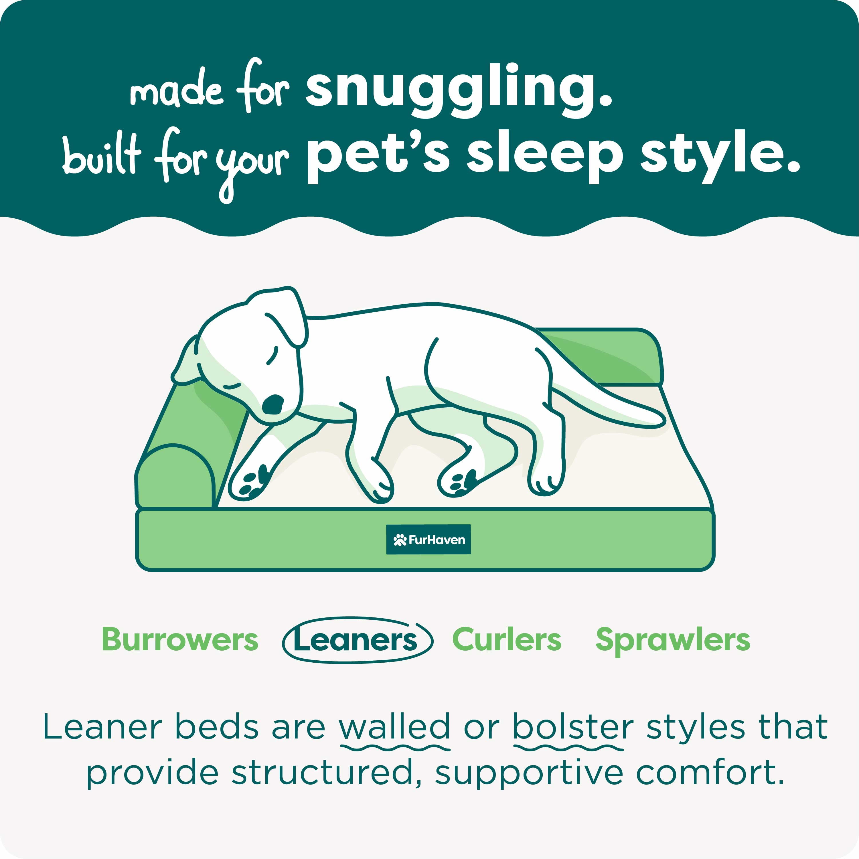 FurHaven Plush & Performance Linen Orthopedic Sofa Pet Bed for Dogs & Cats - Flax, Large