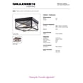 thumbnail image 3 of Millennium Lighting 2-light Metal Flushmount Ceiling Light in Powder Coat Bronze, 3 of 3