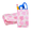 Floral, variant on Novel Box 100 Pack Pink Chevron Print 4x6 Inch Flat Paper Bags for Gifts, Parties, Weddings & More