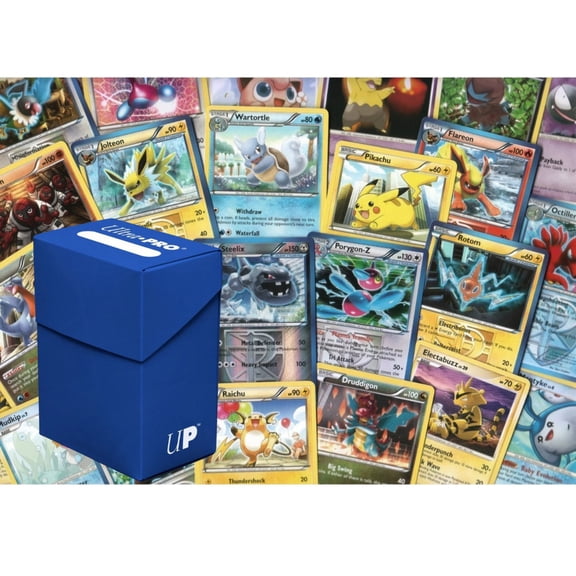 Pokemon 140-Count Assorted Trading Card Pack with Bonus, Holo Foils, Trainers, and Energy