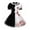 Wine, variant on Terriflier Cosplay, Terriflier Cos, Halloween Splattered Clown Tulle Dress, Spooky Circus Theme Carnival Gown for Festive Parties, Sinister Pom Pom Accent Cosplay Attire Dress Up120