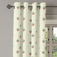 thumbnail image 2 of Ambesonne Country Grommet Curtain, Country Style Ornaments, 50" x 120", Beige Teal Red, 2 of 6