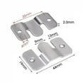 thumbnail image 6 of Stainless Steel Interlock Hanging Buckle Heavy Duty Photo Frame Hook Wall Mounted Flush Mount Brackets For Furniture Connector, 6 of 6