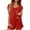 513_Red, variant on MEICHEN Lounge Set for Women Womens Pajama Set 2 Piece Sleeve Top and Shorts with Pocket Bridal Sets For Summer Essentials Fashion Sleepwear