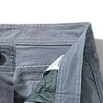 thumbnail image 3 of Abcnature Men's Athletic Shorts, Sports Gym Running Short Pants, Fashion Men's Pocket Zipper Buttons Solid Leisure Time Tooling Shorts, Cargo Casual Hiking Shorts Gray 32, 3 of 3