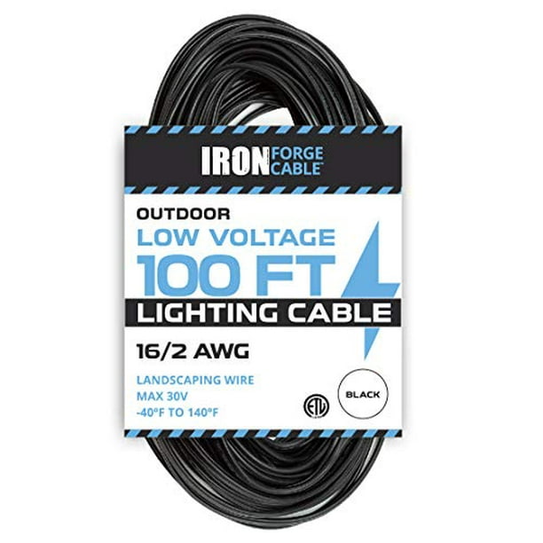 16/2 Low Voltage Landscape Wire 100ft Outdoor LowVoltage Cable for