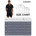 thumbnail image 4 of Colsmile Men's 2-Piece Summer Outfit Set - Textured Quarter-Zip Polo Shirt & Drawstring Shorts, Casual Vacation Summer Set, 4 of 10