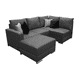 thumbnail image 1 of Sala Esquinera El Bazar Store Frigg Gris Oxford 230x150 cm, Tela Lino nacional, Modular, 1 of 1
