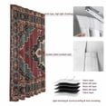 thumbnail image 6 of Aztec Southwest Blackout Curtains for Bedroom/Living Room, Pinch Pleated Black Out Curtains, Red Brown Boho Chic Abstract Geometric Room Darkening Window Drapes with Hooks 2 Panels, 59"x70", 6 of 8