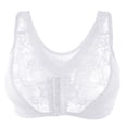 thumbnail image 4 of Cathalem Deep V Bras for Women Back Smoothing Wireless Bra,White L, 4 of 4