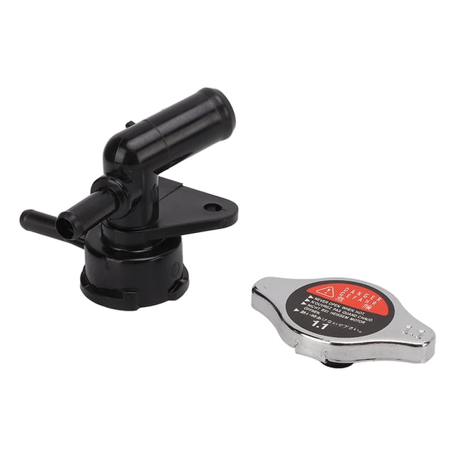 Juego de tapas para el cuello de llenado del radiador, tapón del radiador de llenado de refrigeración, cuello de llenado del refrigerante del motor LF YA Solid Performance Jadeshay A