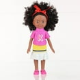 thumbnail image 5 of Black 10 Inch Baby Doll with Curly Hair, 8-Inch Realistic Vinyl Doll, Flexible Joints Role Play Toy, Washable Styled Hair, Developmental Pretend Play Gift for Girls 3+ Years Old, 5 of 9