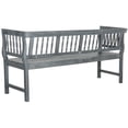 thumbnail image 4 of Safavieh Brentwood Indoor/Outdoor Traditional Acacia Patio Bench, 4 of 7
