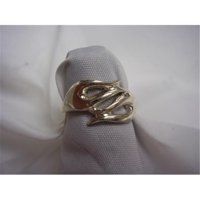 Hotrod Rocks HRR-018R Ladies Crossed Fire Ring, Size 6