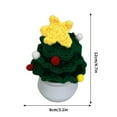 thumbnail image 3 of Clearance Christmas Decoration Mini Christmas Tree, Knitted Mini Simulated Christmas Tree Potted Plant Knitted Christmas Decorations Gifts for Kids, 3 of 6
