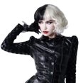 thumbnail image 5 of Disfraces de cosplay de Cruella, bufanda de anime, capa, capa de bruja en blanco y negro, peluca, traje, Halloween, carnaval, juego de rol, 5 of 5