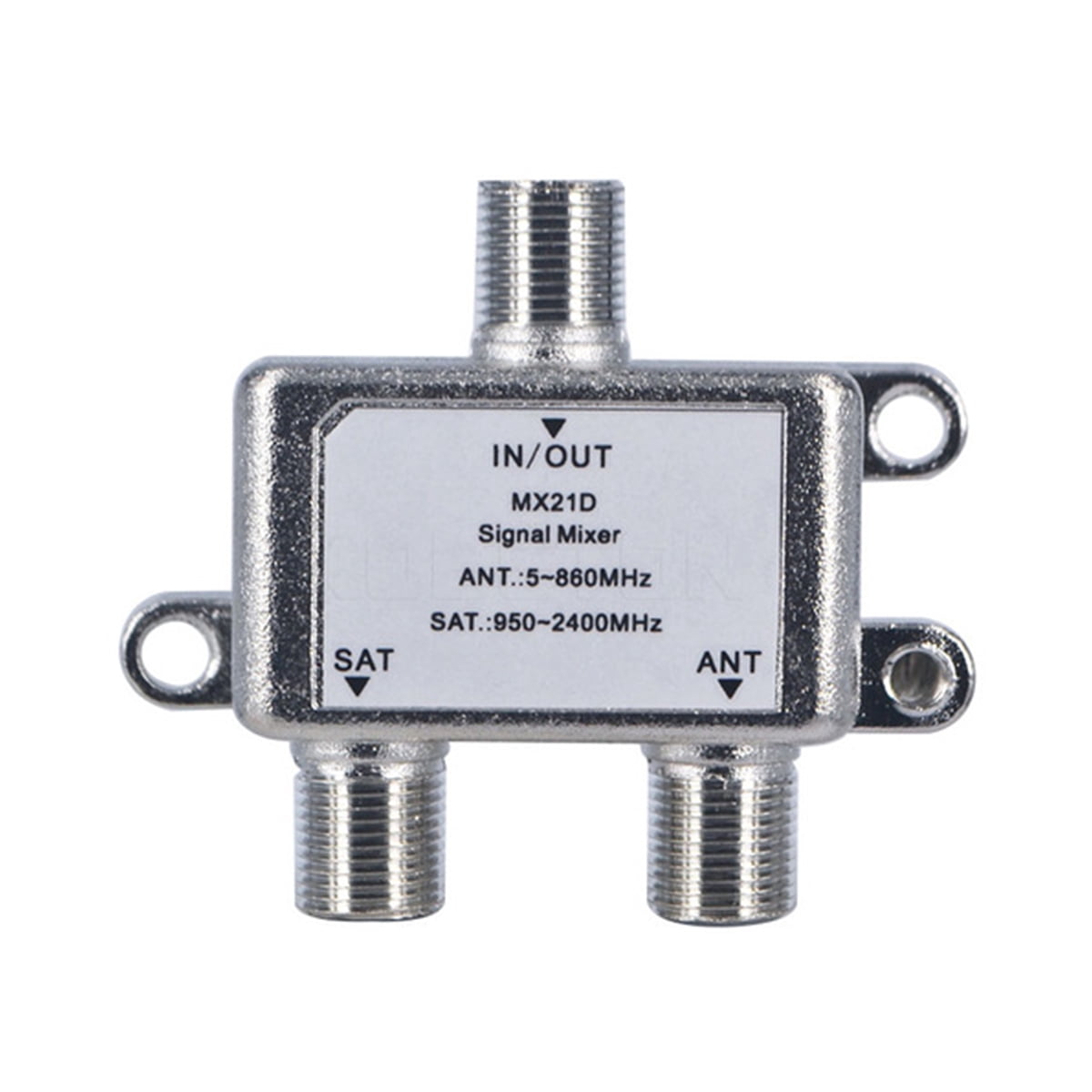 5-860 MHz 2 Way TV Signal Satellite Splitter Coaxial Diplexer