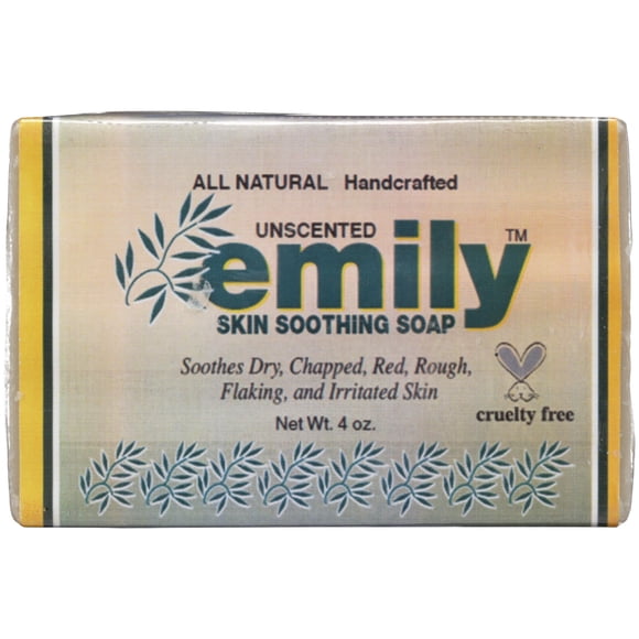 Barra de jabón EMILY Natural sin perfume calmante para la piel 4 OZ