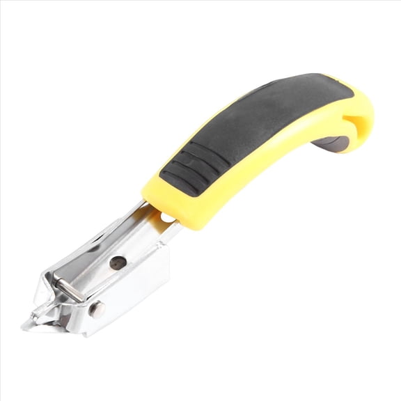 Heavy Duty Upholstery Staple Remover Nail Puller Office Professional Hand Tools,1 x staple remover,Black & Yellow & Silver